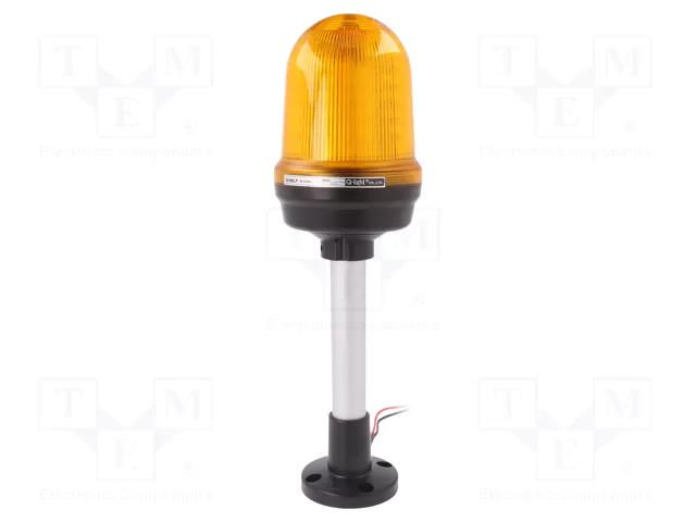 Signaller: lighting; flashing light,continuous light; amber QLIGHT Q100LP-12/24-A-QZ2