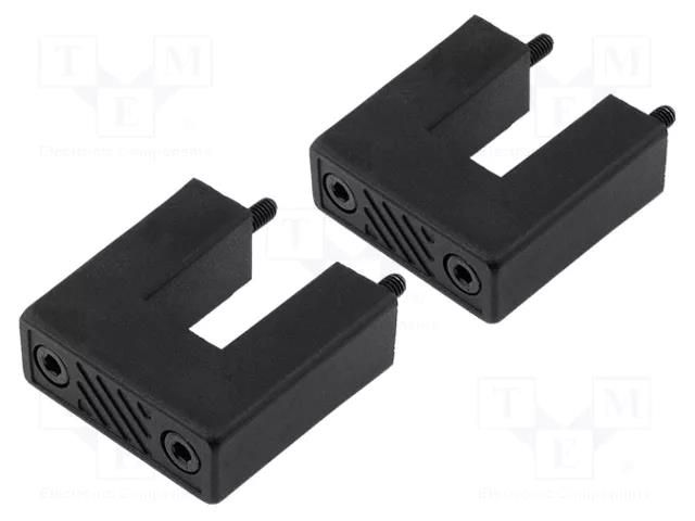 Handle for 1U front panel; 180; holder x2,hole plugs,screw x4 RETEX RT-32180211