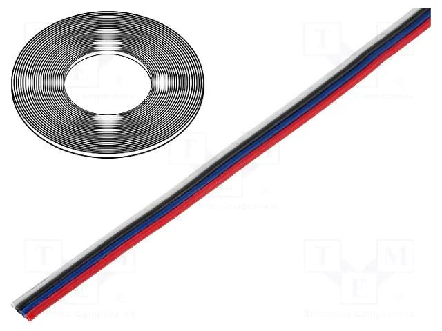 Wire: ribbon; TLWY; 4x0.35mm2; stranded; Cu; unshielded; PVC; 150V TECHNOKABEL 5.2.146