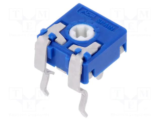 Potentiometer: mounting; single turn,horizontal; 4.7kΩ; 100mW ACP CA6V-4K7