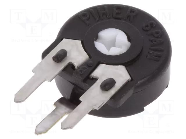 Potentiometer: mounting; single turn,vertical; 250kΩ; 150mW; ±20% PIHER PT10LH-250K