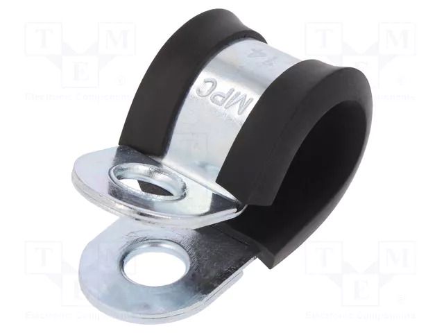 Fixing clamp; ØBundle : 14mm; W: 20mm; steel; Cover material: EPDM MPC INDUSTRIES MPC-LKD11420