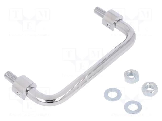 Holder; chromium plated steel; chromium plated; H: 34mm; L: 120mm MENTOR MR-286.3