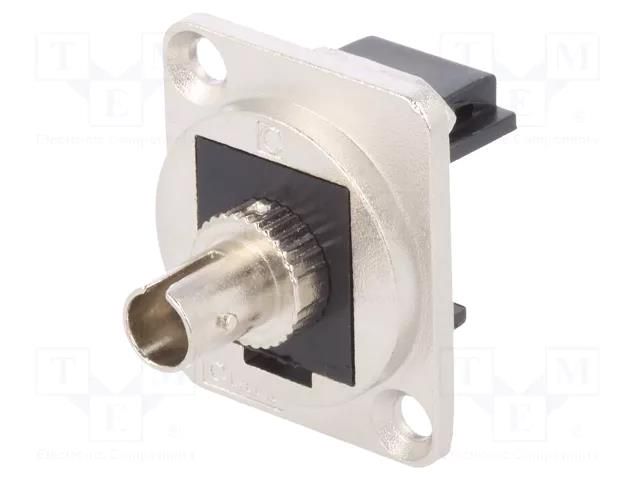 Connector: fiber optic; coupler; ST,both sides; metal; FT; 19x24mm CLIFF CP30218M