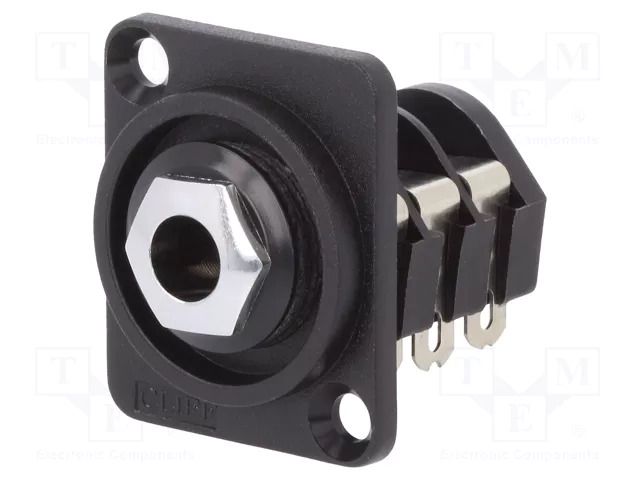 Connector: Jack 6,3mm; socket; female; stereo; soldering; FT CLIFF CP303080