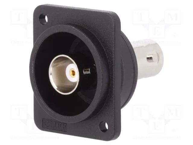 Coupler; socket; BNC socket,both sides; straight; 50Ω; FT; black CLIFF CP303090X