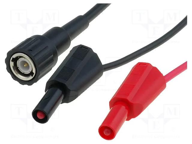 Test lead; 3A; BNC plug,banana plug 4mm x2; Len: 1.2m AXIOMET AX-TL-BNC-4BP2