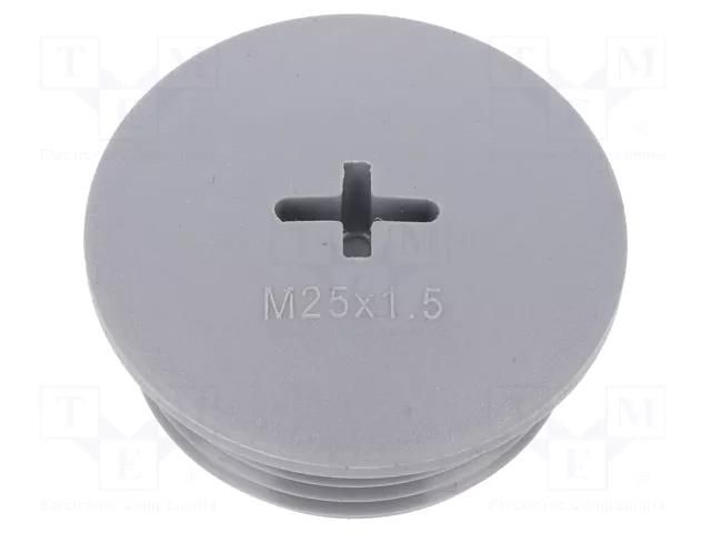 Stopper; M25; 1.5; polyamide; dark grey; Thread: metric; 10mm ALPHA WIRE HPM25-SL080