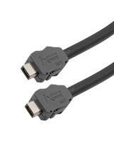 ENET CORD, CAT6A, IX A PLUG-PLUG, 19.7" TRGIX601LZ-BLK-50CM