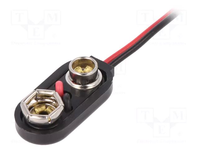 6F22 connector; 6F22,6LR61; Batt.no: 1; cables; 150mm COMF BS-IR