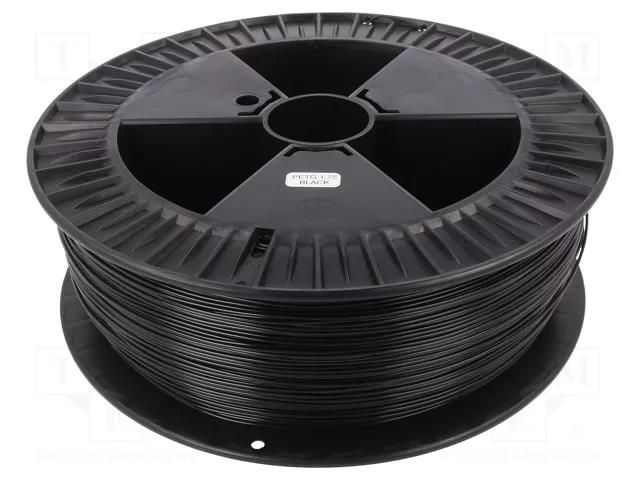 Filament: PET-G; Ø: 1.75mm; black; 220÷250°C; 2kg DEVIL DESIGN DEV-PETG-1.75-BK-2