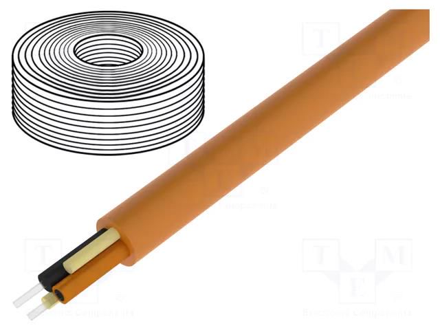 Wire: polimer optical fiber; HITRONIC® POF; Øcable: 8mm; duplex LAPP DUPLEX-HY-PE-PUR