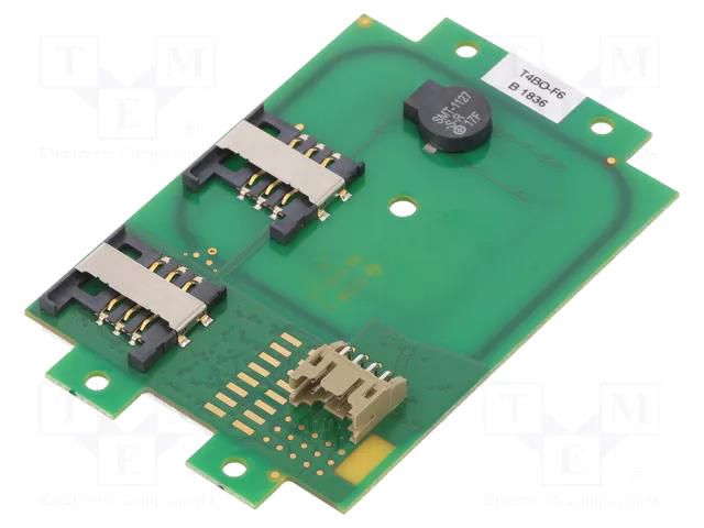 RFID reader; 4.3÷5.5V; antenna; Range: 100mm; 76x49x9mm; 120mA ELATEC T4BO-F6