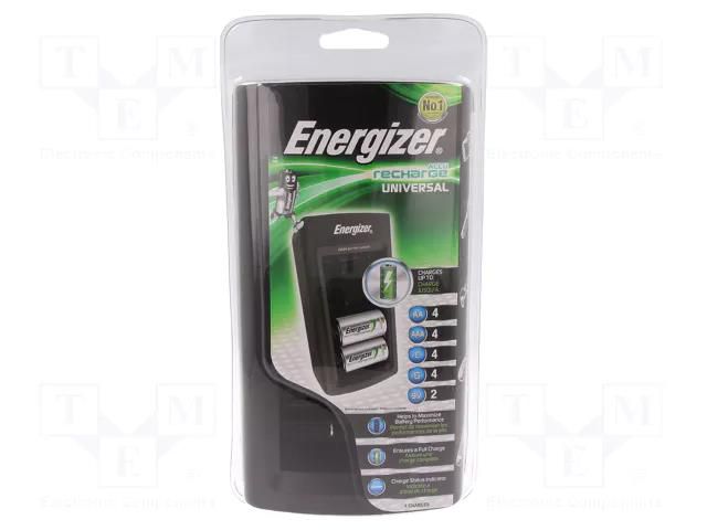 Charger: for rechargeable batteries; Ni-MH; Usup: 100÷240VAC ENERGIZER EG-CHFC3