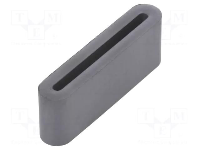 Ferrite: one-piece; 28AWG; 20Ω; A: 33.5mm; B: 12mm; C: 6.5mm; D: 27.5mm FERROCORE FFP33.5X12X6.5-B8