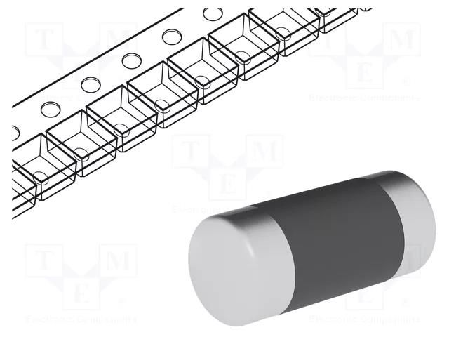 Resistor: thin film; SMD; 0204 MiniMELF; 1.96kΩ; 0.4W; ±1% VISHAY SMDMM0204-1K96