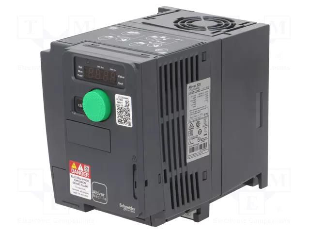 Vector inverter; 0.37kW; 3x400VAC; 3x380÷500VAC; 0÷10V; IN: 9; 1.5A SCHNEIDER ELECTRIC ATV320U04N4C