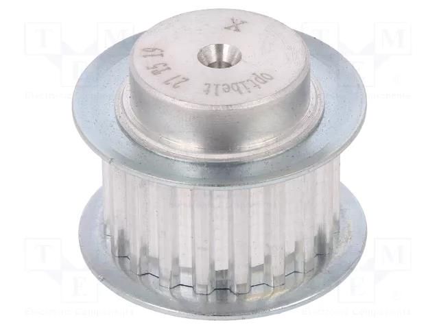 Belt pulley; T5; W: 16mm; whell width: 27mm; Ø: 29.4mm; aluminium OPTIBELT 27-T5-19-200ZA
