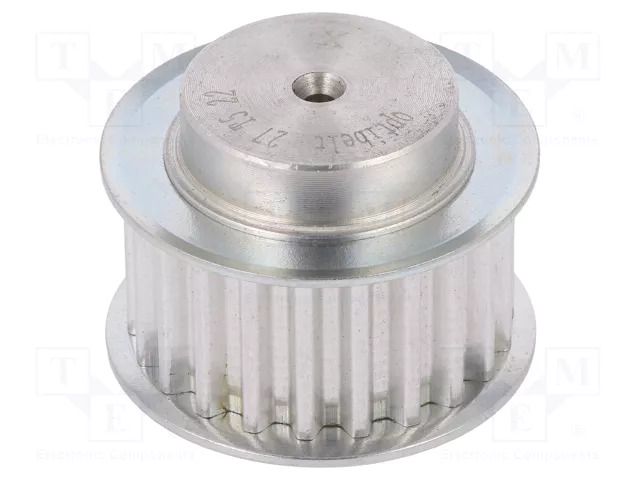 Belt pulley; T5; W: 16mm; whell width: 27mm; Ø: 34.25mm; aluminium OPTIBELT 27-T5-22-200ZA