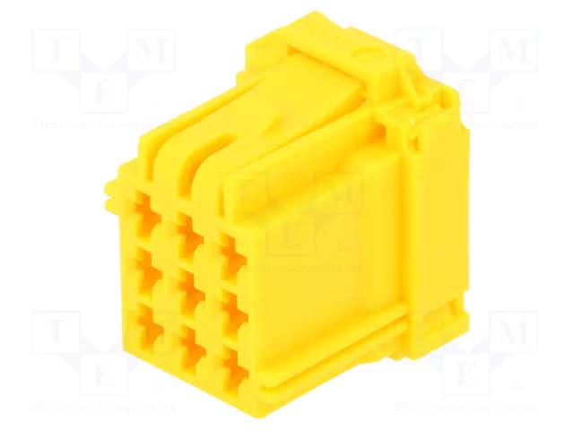 Connector: automotive; plug; female; MCP 2.8; PIN: 9; for cable TE Connectivity 8-968971-1