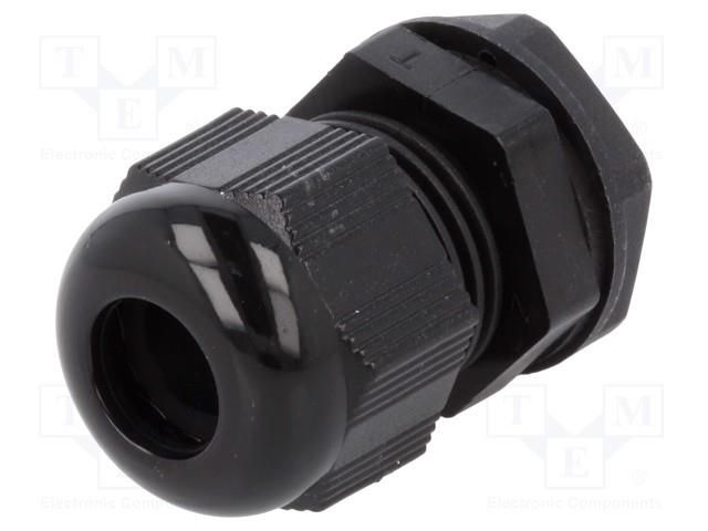 Cable gland; M16; 1.5; IP66,IP68; polyamide; black; 10pcs. ALPHA WIRE PMC16-BK080