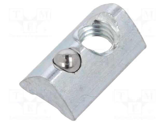 Nut; for profiles; Width of the groove: 6mm; steel; zinc; T-slot FATH FA-096236