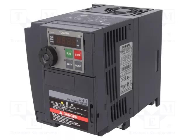 Vector inverter; Max motor power: 2.2kW; Usup: 200÷230VAC; VFS15 TOSHIBA VFS15S-2022PL-W