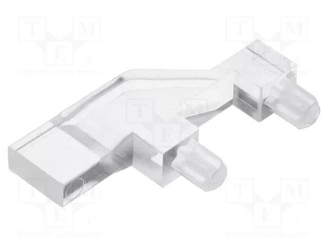 Fiber for LED; 2x5mm; No.of mod: 1; rectangular; Front: flat MENTOR 1273.1001