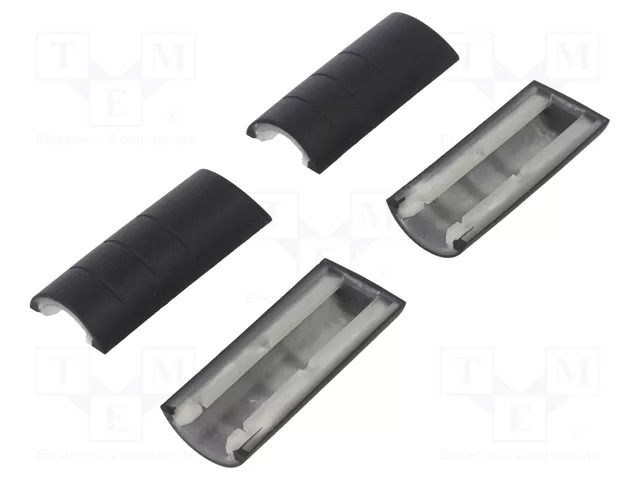 Rubber corner; 33; black; 4pcs. RETEX RT-33133625