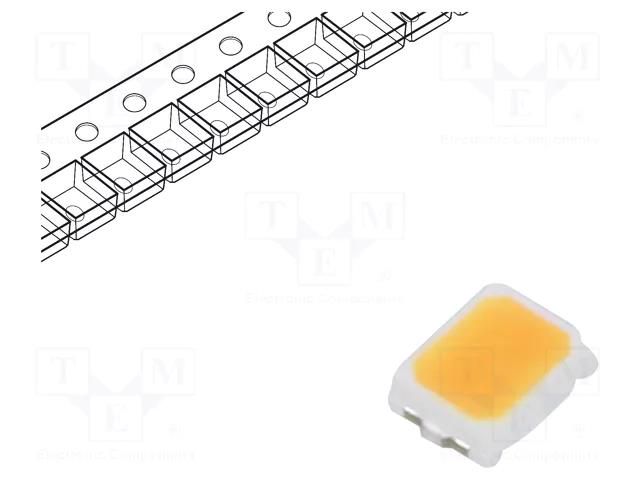 LED; white warm; SMD; 2216,PLCC2; 4÷7lm; 2568-2753K; 95; 120°; 20mA REFOND RF-W27QI16DS-EE-Y