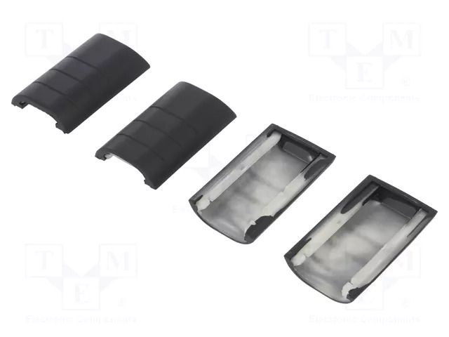 Rubber corner; 33; black; 4pcs. RETEX RT-33133635