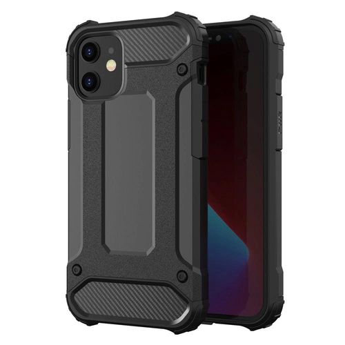 Hybrid Armor Case Tough Rugged Cover for iPhone 12 Pro Max black, Hurtel 5907769323041 5907769323041