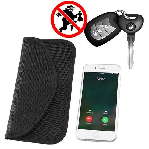 Anti-theft Case for Car Keys Phone Radio Blocking Faraday Box Faraday Cage 20cm x 11cm Black, Hurtel 5907769322839 5907769322839