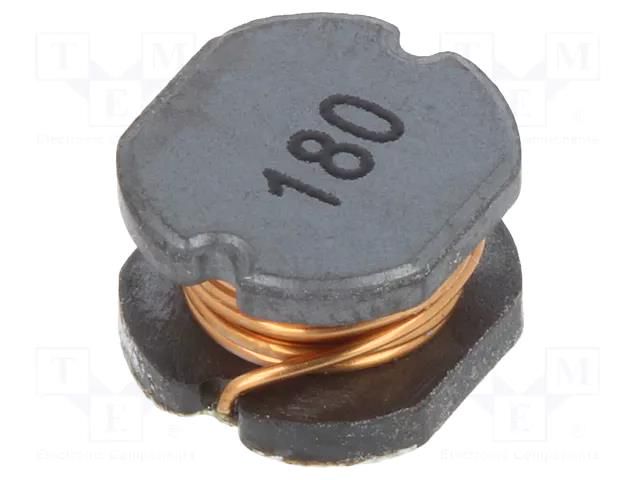 Inductor: wire; SMD; 18uH; 100mΩ; -40÷125°C; ±20%; 7x7.8x5mm; 1.8A TRACO POWER TCK-071