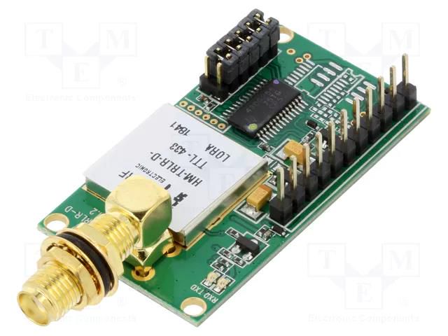 Module: transceiver; RF; FSK,GFSK,LoRa,OOK; 433.92MHz; TTL,UART HOPE MICROELECTRONICS HM-TRLR-D-433