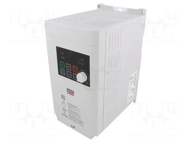 Inverter; Max motor power: 2.2kW; Usup: 200÷240VAC; 0÷400Hz; IN: 7 LS ELECTRIC LSLV0022M1001EOFNA
