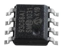 SERIAL EEPROM, 4KBIT, 2MHZ, SOIC-8 93C66A-I/SN.