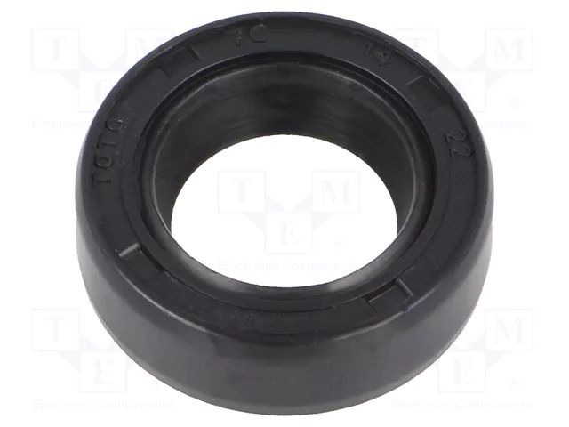 Oil seal; NBR caoutchouc; Thk: 7mm; -40÷100°C; Shore hardness: 70 ORING USZCZELNIENIA TECHNICZNE S-14X22X7-AOTC-N