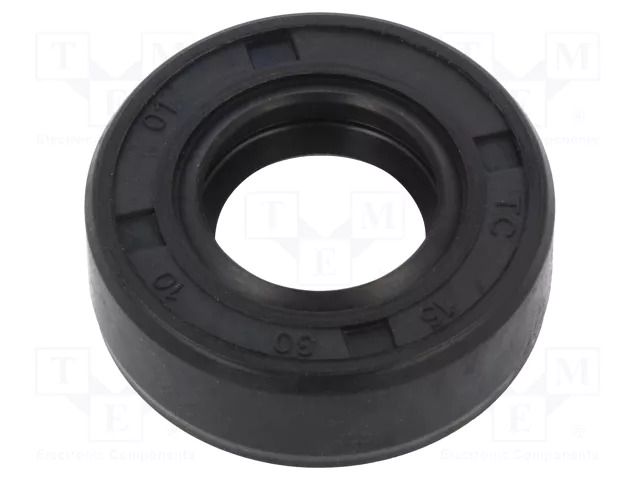 Oil seal; NBR caoutchouc; Thk: 10mm; -40÷100°C; Shore hardness: 70 ORING USZCZELNIENIA TECHNICZNE S-15X30X10-AOTC-N