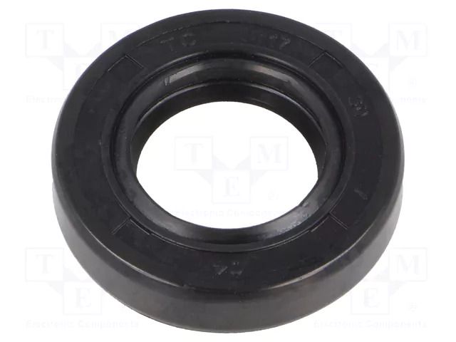 Oil seal; NBR caoutchouc; Thk: 7mm; -40÷100°C; Shore hardness: 70 ORING USZCZELNIENIA TECHNICZNE S-17X30X7-AOTC-N