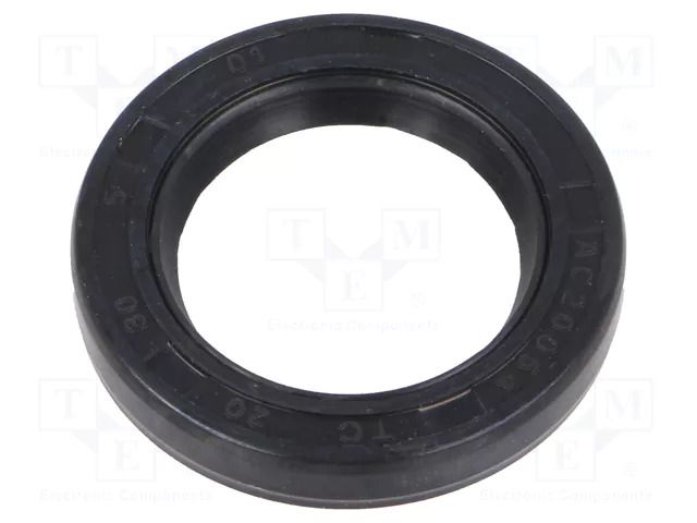Oil seal; NBR caoutchouc; Thk: 5mm; -40÷100°C; Shore hardness: 70 ORING USZCZELNIENIA TECHNICZNE S-20X30X5-AOTC-N
