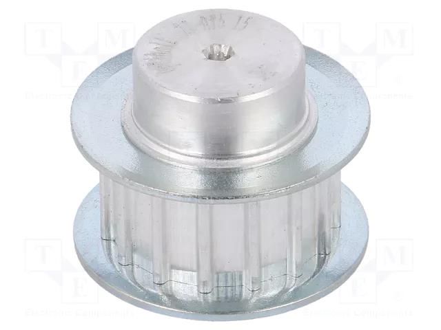 Belt pulley; AT5; W: 10mm; whell width: 21mm; Ø: 22.65mm; aluminium OPTIBELT 21-AT5-15-200ZA