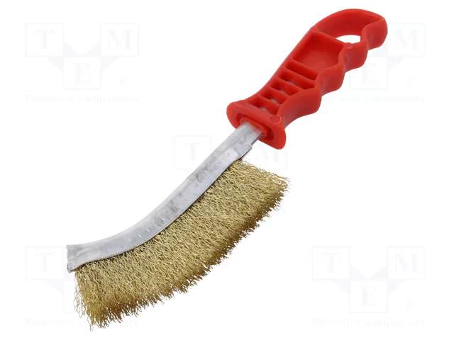 Brush; wire; steel; plastic; 240mm; Features: non-slip grip PG MINI PG-49700