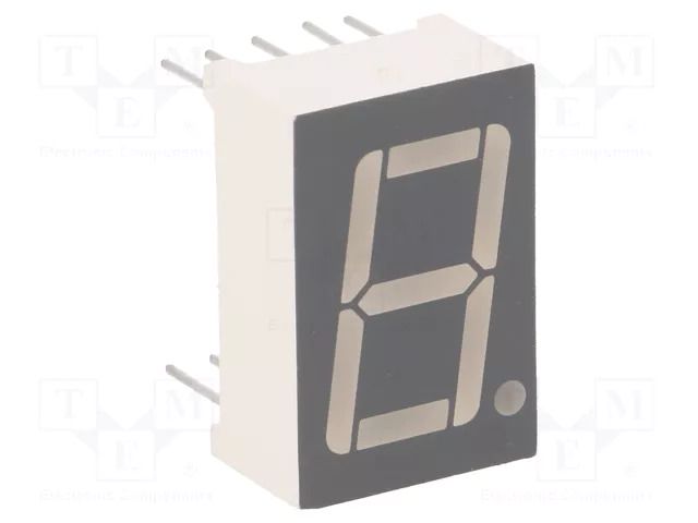 Display: LED; 7-segment; 14.2mm; 0.56"; No.char: 1; red; 30÷60mcd FORYARD FYS-5611BUHR-21