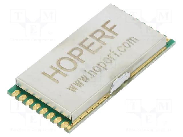 Module: transceiver; RF; FSK,GFSK,GMSK,LoRa,MSK,OOK; 868MHz; SMD HOPE MICROELECTRONICS RFM95PW-868S2