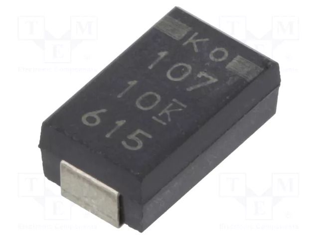 Capacitor: tantalum-polymer; low ESR; 100uF; 6.3VDC; C; 2312; SMD KEMET T520C107M006ATE025