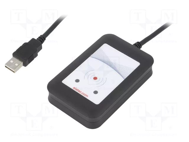 RFID reader; 4.3÷5.5V; USB; antenna; Range: 100mm; 88x56x18.5mm ELATEC T4BT-FB2BEL6-PI