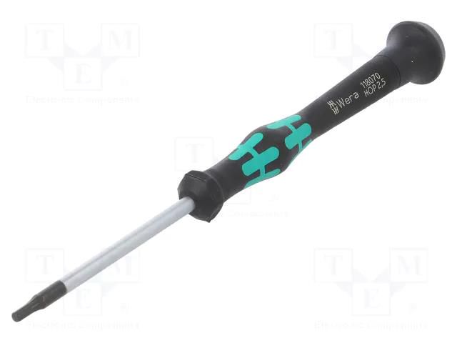 Screwdriver; hex key; precision; HEX 2,5mm; Blade length: 60mm WERA WERA.2054/2.5