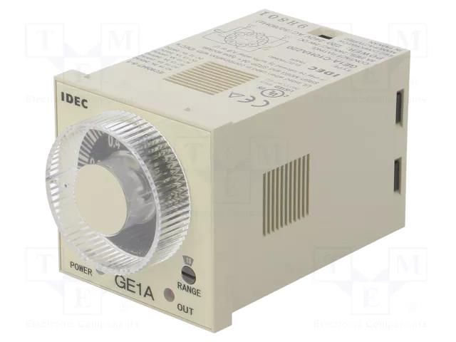 Timer; 0,1s÷10h; DPDT; 240VAC/5A,24VDC/5A; Usup: 220÷240VAC; GE1A IDEC GE1A-C10HA220