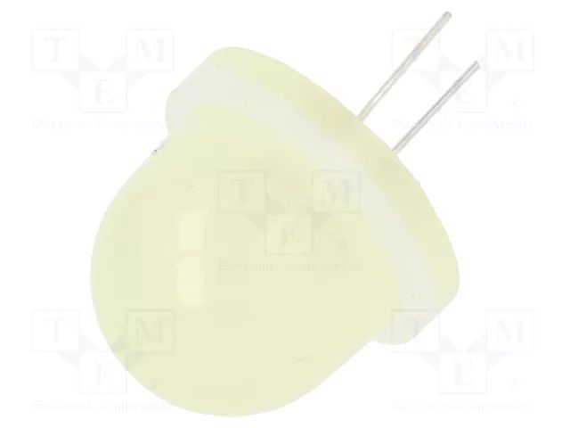 LED; yellow; 16mm; 600÷3000mcd; Front: convex; 4.2÷4.4VDC POLAM-ELTA CQL-735-2